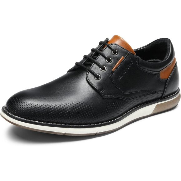 Other - Casual Dress Oxfords Shoes Men's Black Business Formal Comfort Derby Sneakers